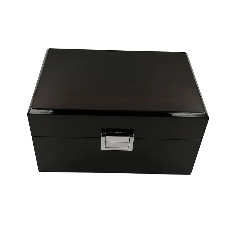 Premium Wooden Watch Box, Single Luxury Men & Women's Gift Case with Lacquered Finish, Jewelry Storage