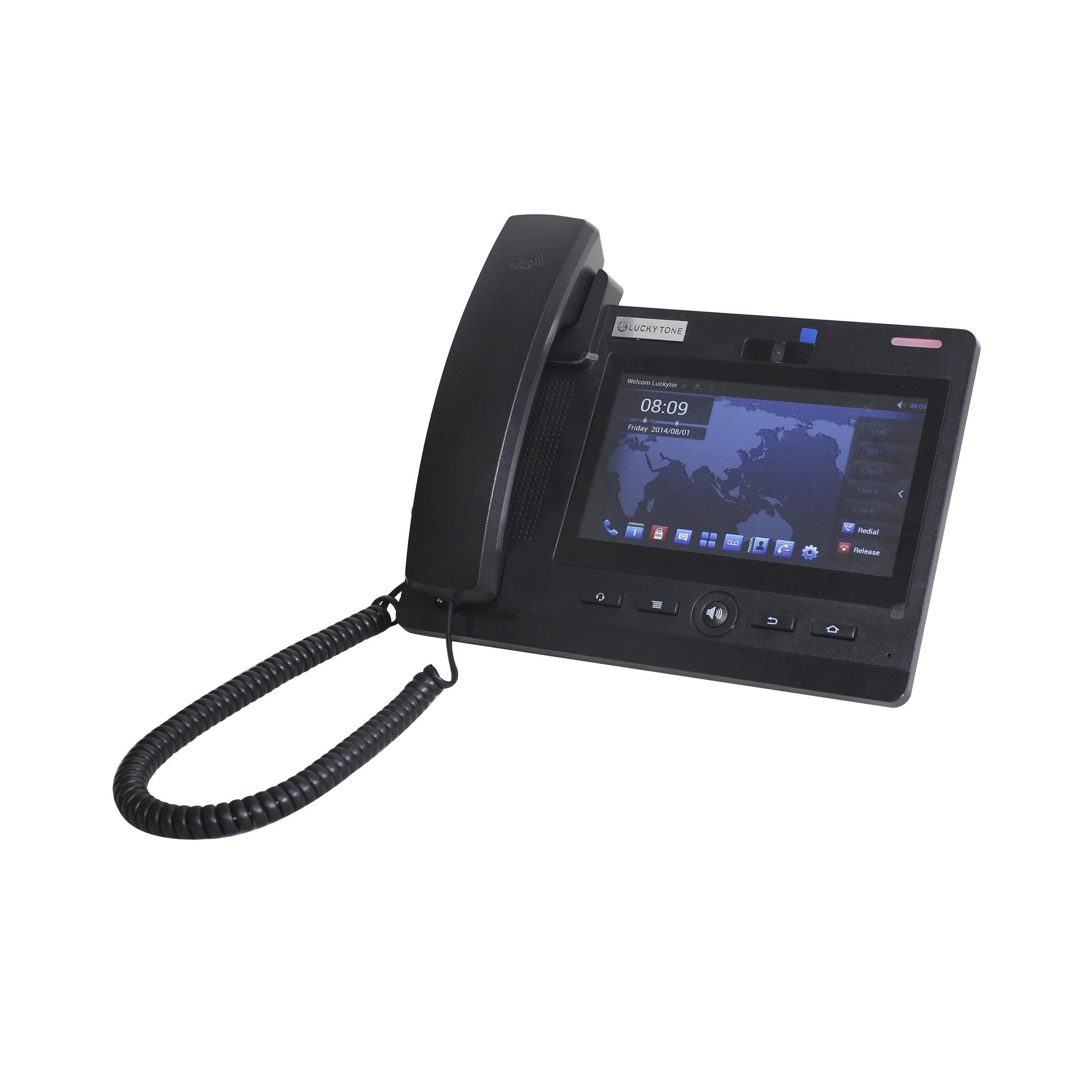 PA Public SIP Protocol Desktop Phone SIP-T06 Android System Desktop Smart Video SIP Phone