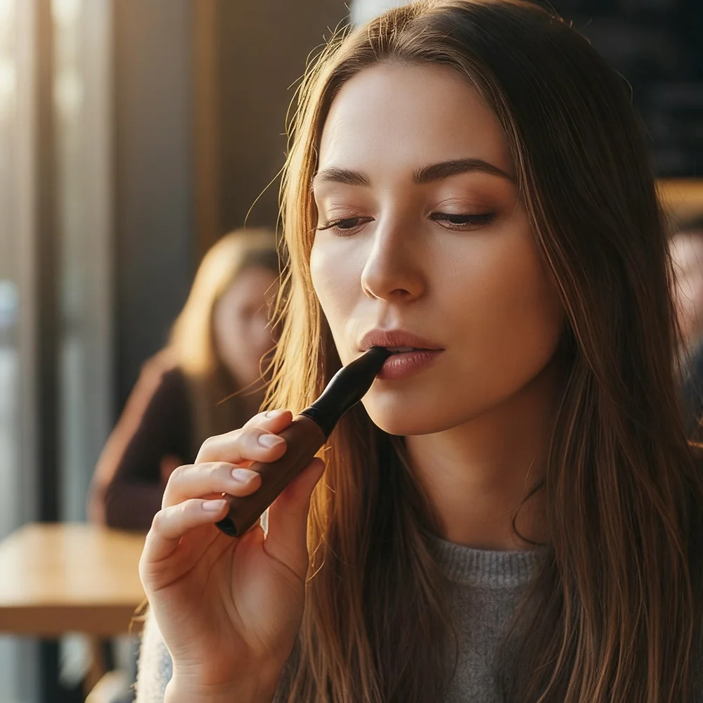 عصا إقلاع التدخين خالية من النيكوتين، جهاز استنشاق بدون دخاني قابل للتعديل مع خراطيش نكهة، أداة توقف عن التدخين على كسر الحنين #5