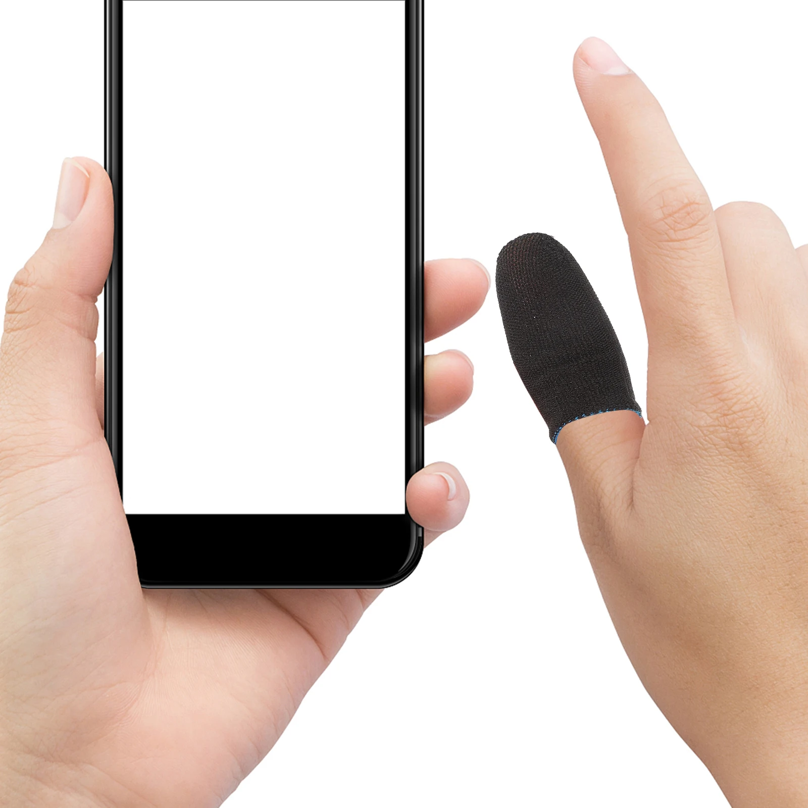 

10Pairs Game Finger Sleeve Premium Knit Breathable Sweat-Resistant Flexible Fit for All Fingers Anti-Slip Touchscreen Gaming