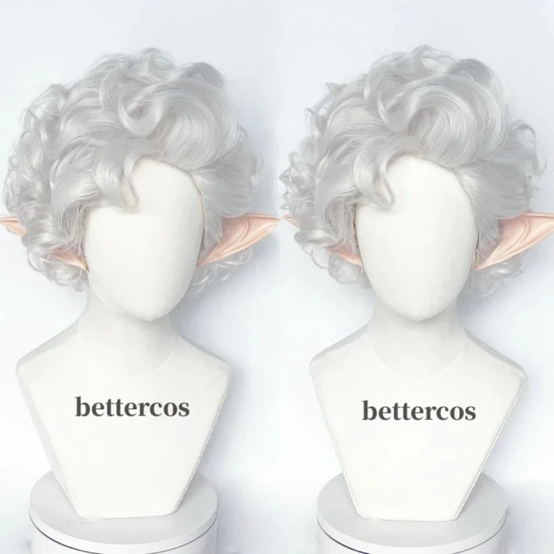 

Astarion Cosplay Wig Vampire Cosplay Wig Silver White Hair Heat Resistant Synthetic Hair Wigs