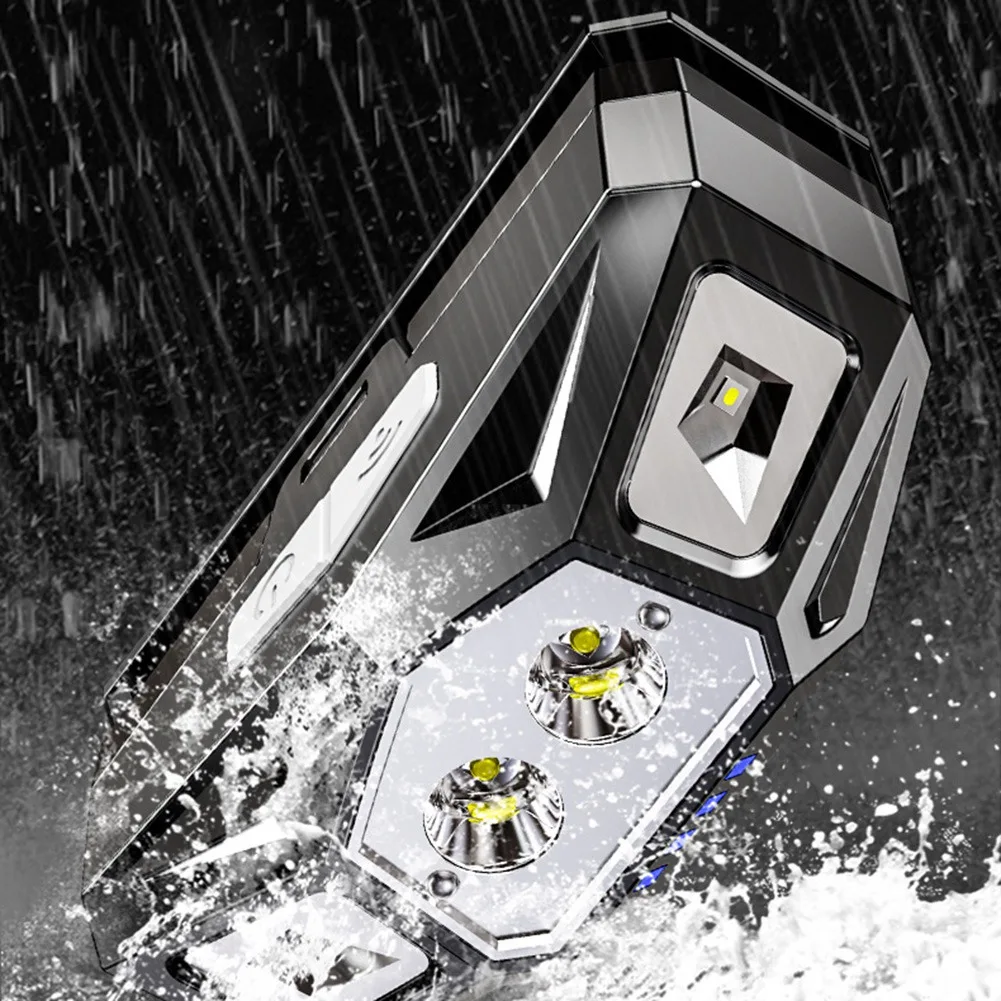 充電式LEDヘッドマウント懐中電灯、緊急ヘッドライト、フィールドワーク、超高輝度ヘッドライト