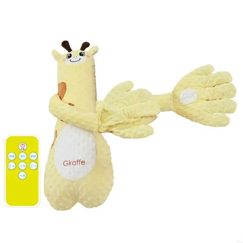 Y88D Cartoon Baby Sleep Assistant Appease Hand Pillow Plush Toy for Newborns