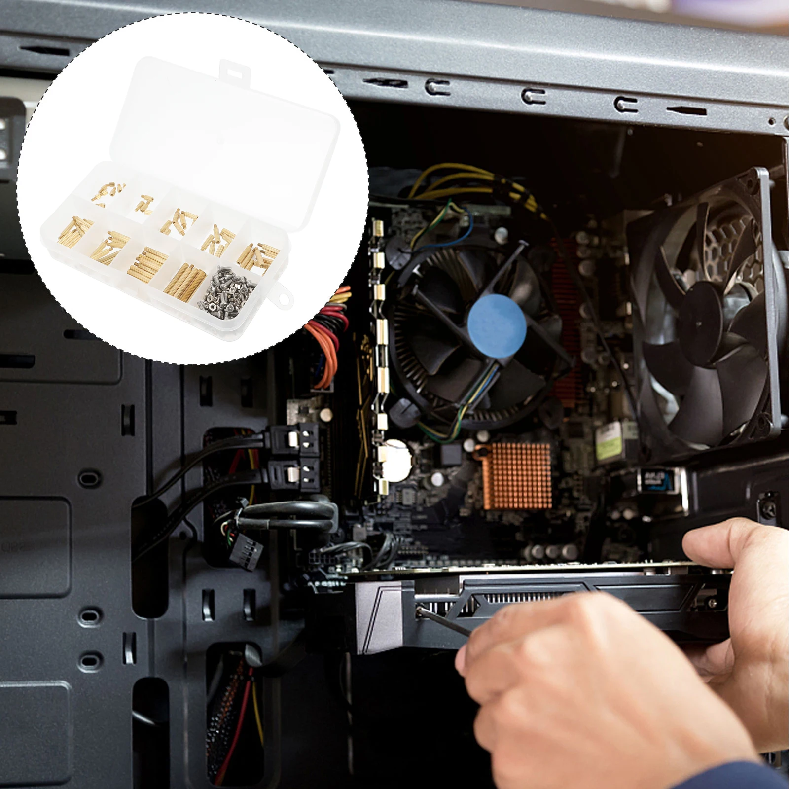 น็อตเกลียวหัวเดียวแบบมีลาย 270 ชิ้น ตัวเชื่อมต่อแบบเสาทองแดง สำหรับงานเฟอร์นิเจอร์ สกรูเปลี่ยนแทน น็อตทรงกระบอก หัวกลม