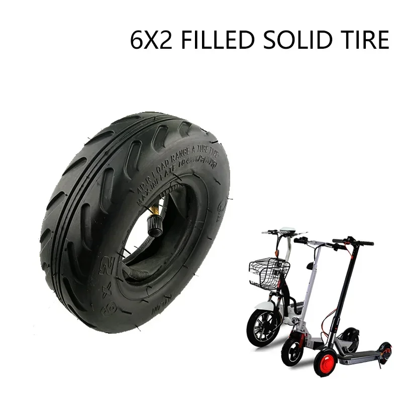 6X2 Solid tire without inner tube tire Electric Scooter Wheel Chair Truck Use 6