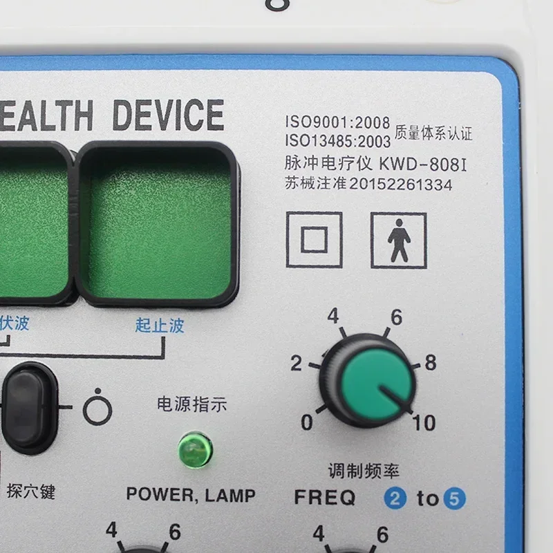 Nuovo massaggiatore EMS macchina per la stimolazione dell'elettroacopuntura terapia neuromuscolare 6 forme d'onda 6 patch di uscita massaggio infermieristico KWD808-I
