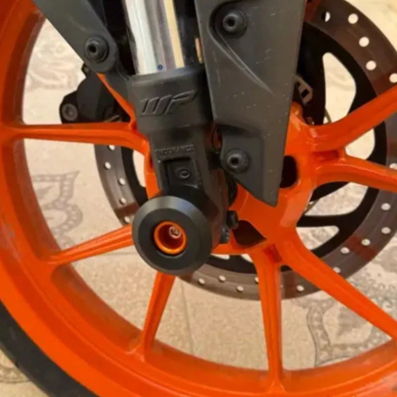 

2024 Front Rear Fork Wheel Frame Slider Crash Protector Pads Roda For DUKE 125 200 250 390 DUKE125 200 DUKE250 DUKE390 2011-2023