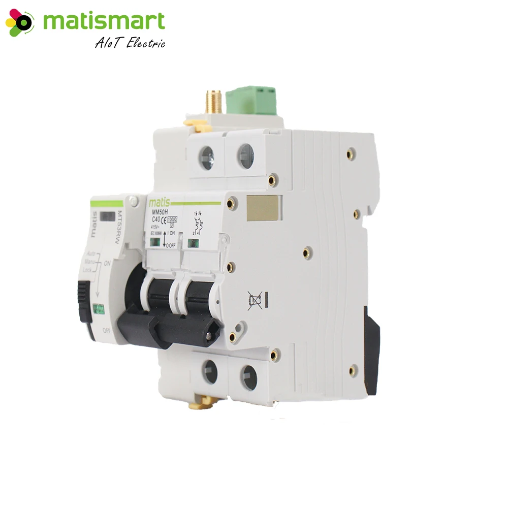 Matismart Tuya Wifi Smart Recloser With 2P Circuit Breaker