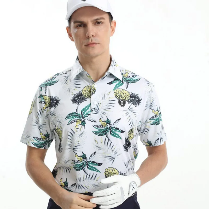 New Summer Golf Clothing Men's Short Sleeved Polo Shirt High Quality Outdoor Sports And Leisure Quick Drying Non Ironing Top