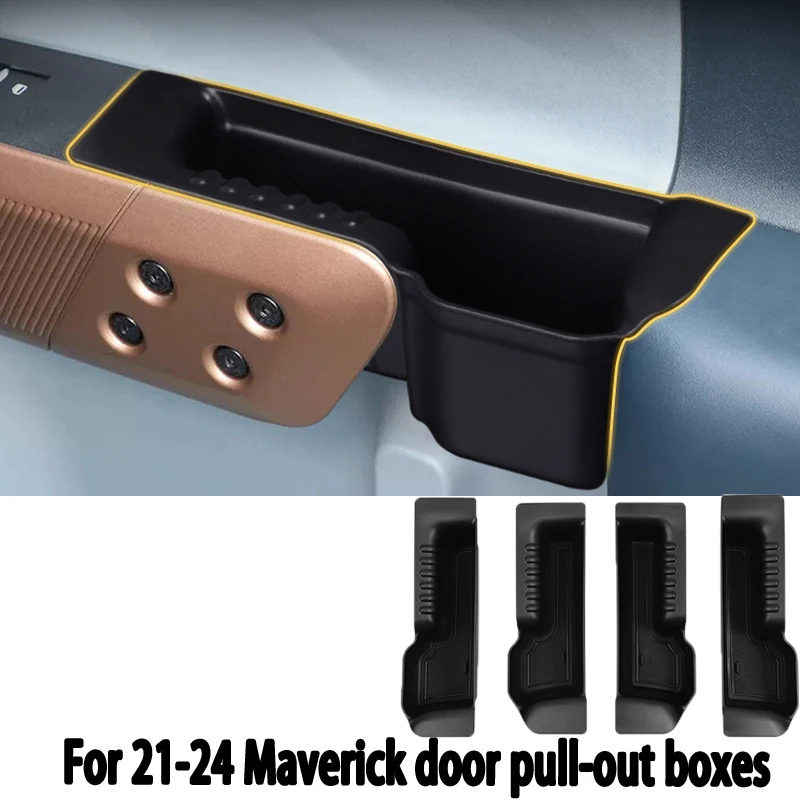 Suitable for 21-24 Maverick door pull-out boxes, car door slot storage boxes, car interior storage boxes