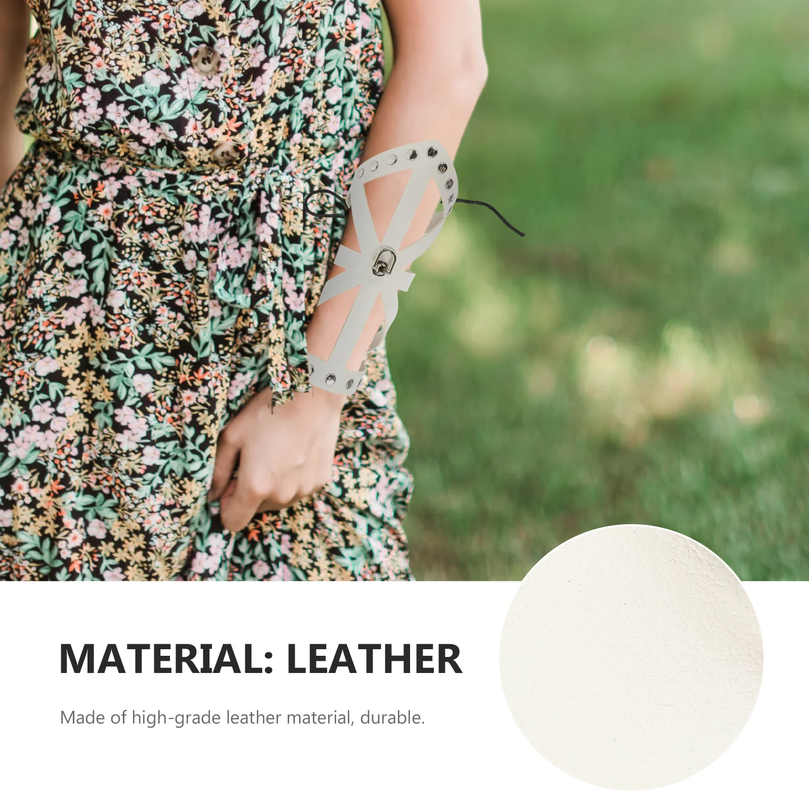 ปลอกแขนปรับได้ 2 ชิ้น สำหรับคอสเพลย์ ชุดพังก์ อุปกรณ์เสริมชุดยุคกลาง ป้องกันข้อมือ