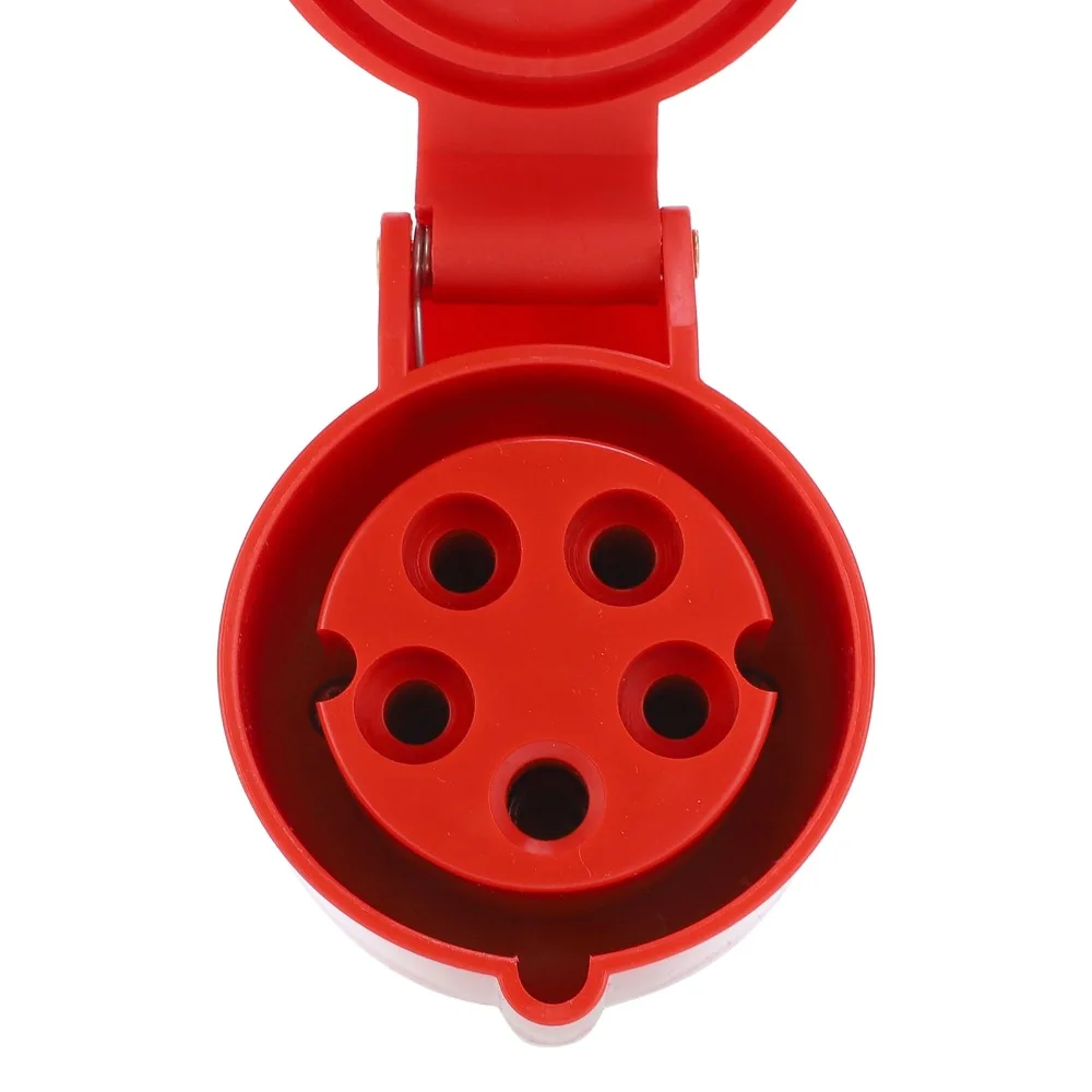 

380‐415 В, 16 А, промышленный разъем 3P + N + E, 5-контактный, 3-фазный, IP44, водонепроницаемый комплект промышленных разъемов, подключения питания