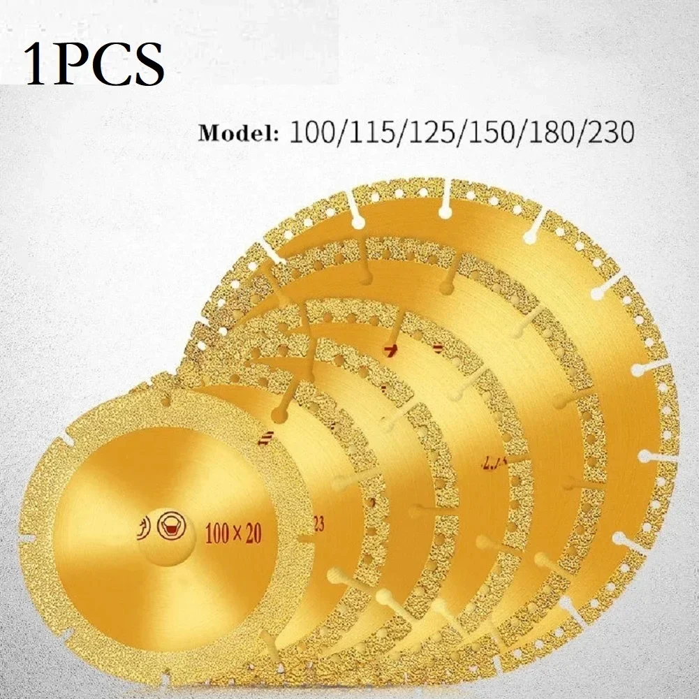 Vacuum Brazed Diamond Saw Blade For Steel Metal Stone Cast Iron Copper Pipe Rebar Aluminum All Purpose Demolition Cutting Disc