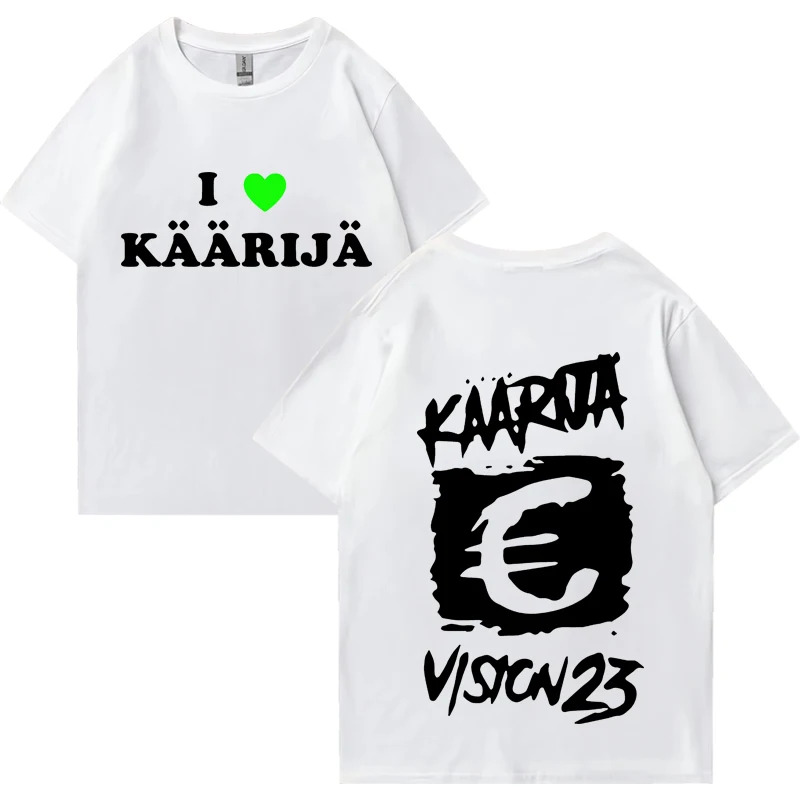 Rapper Käärijä Cha Cha Cha Print T Shirts Men Women High Quality Street Fashion Oversized T-shirts Hip Hop Short Sleeve shirt