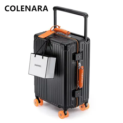 COLENARA 20"24"26Inch Rolling Luggage ABS + PC Registration Box Large Capacity Cart Case Cart Type Travel Bag Cabin Suitcase