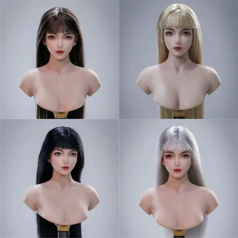 

Pre-sale LZ TOYS 1/6 Scale SET017 Head Sculpt Four Colors Hair Head Carving Model Fit 12'' Action Figure Body DIY
