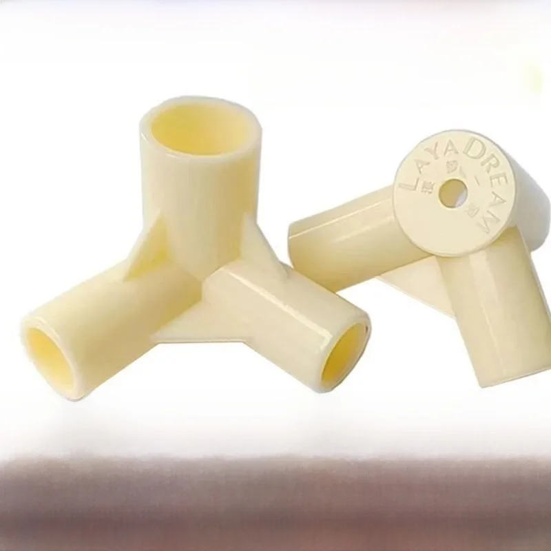 

Thickened Plastic Mosquito Net Stand Three-Way Joint Dormitory Bed Curtain Connector Square Top for General Use