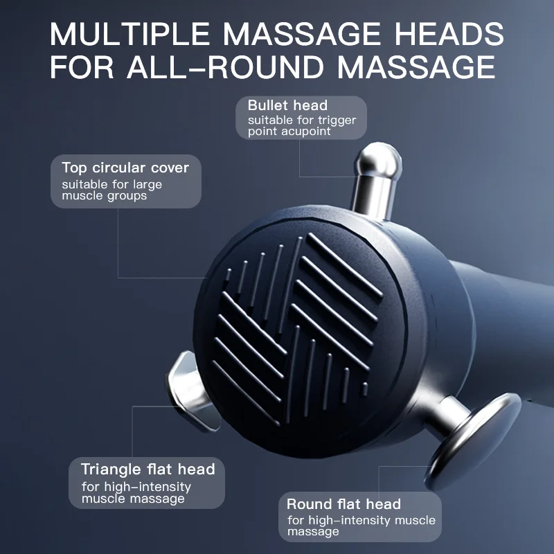 Booster Upgraded Massage Gun Powerful Handheld Cordless Deep Tissue Vibrating Muscle Massager with 3 Speeds for Sensitive Areas