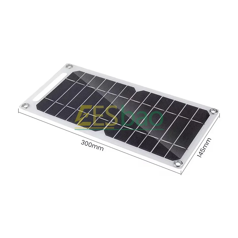 35W Solar Panel with USB Waterproof Outdoor Hiking and Camping Portable Battery Mobile Phone Charging Bank Charging Panel 6.8V