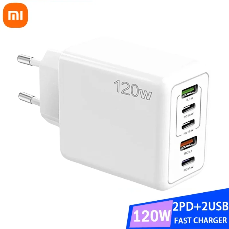 

Зарядное устройство Xiaomi, 120 Вт, USB Type-C, быстрая зарядка 3,0