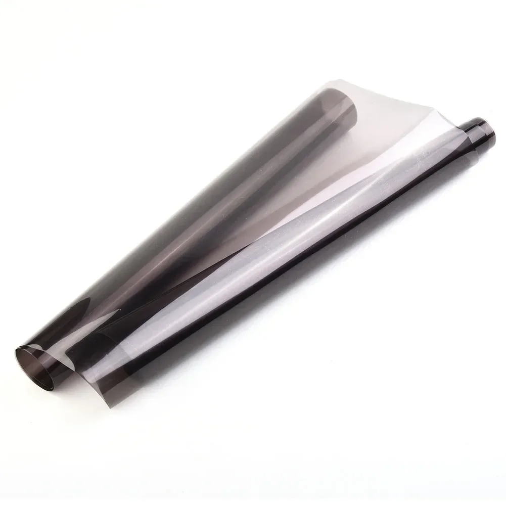 

1roll PVC Gloss Car Headlight Fog Taillight Wrap Tint Vinyl Film Light Black Scratch Resistant Sticker Decal 40cm X 150cm