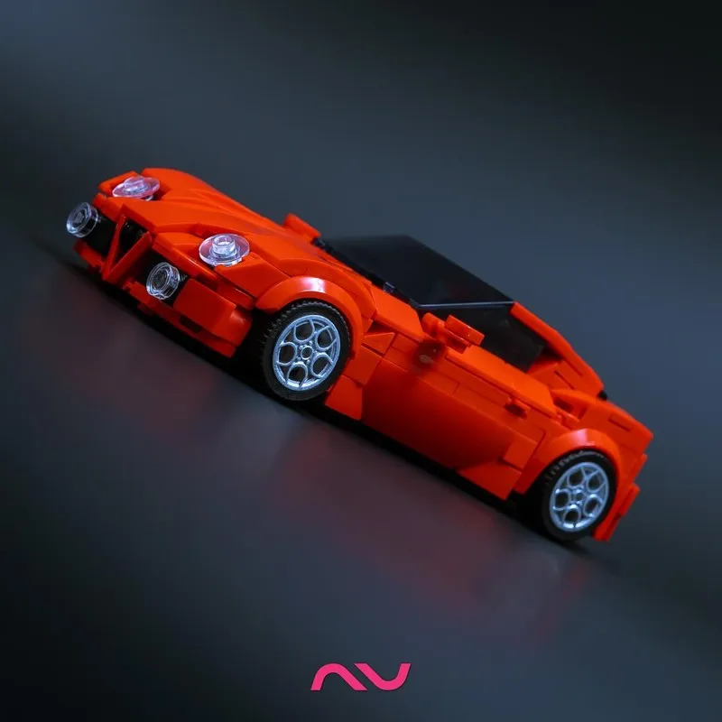 MOC Bausteine Autos Modell Kit Berühmte Auto Kind Spielzeug Racing Supercar DIY Technische Montage Ziegel Fahrzeug Weihnachten Geschenke 230423