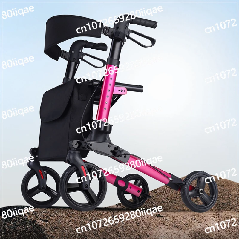 Hand-powered Rehabilitation Walker, Elderly Can Push and Sit Walker, Elderly Walking Walker Wheelchair, Assisted Walking