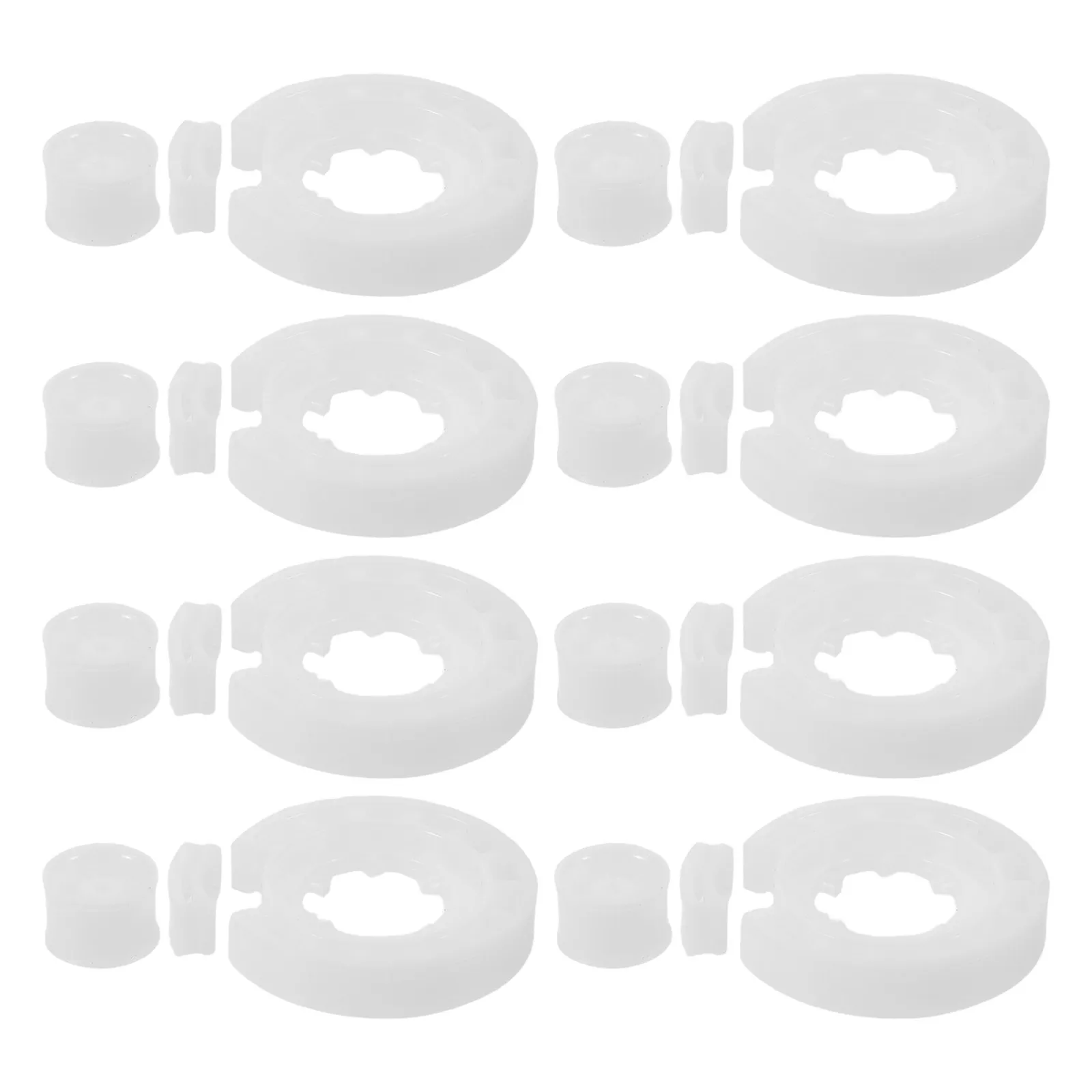 4Sets Cassette Tape Reel Replacement High Precision Injection Molded Cassette Repair Device for Vintage Audio Tape Player