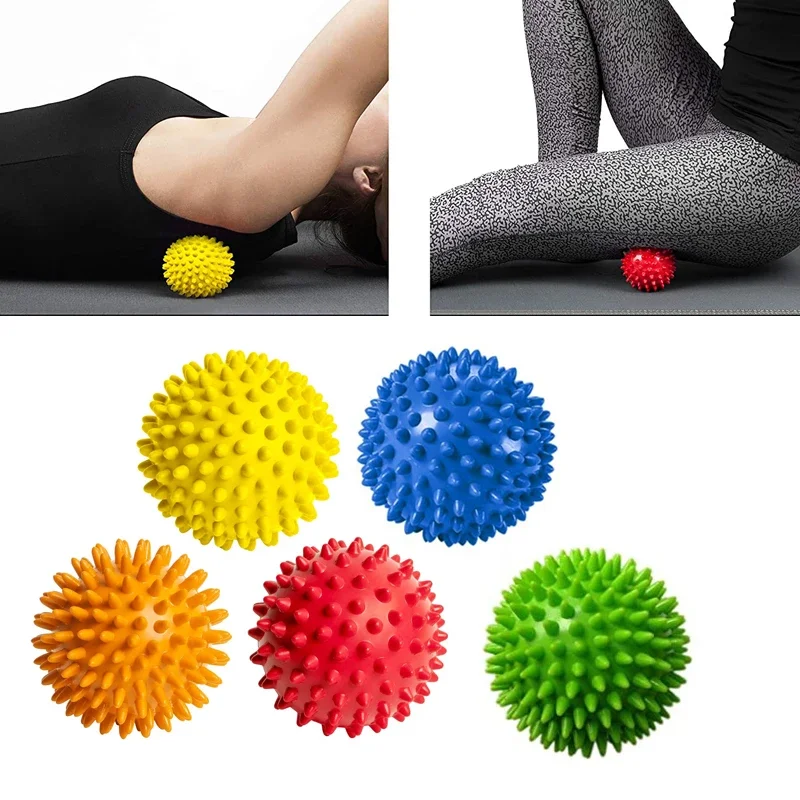 Spiky Massage Balls Hands Spiked Massager Rollers for Plantar Fasciitis Trigger Point Therapy Exercise