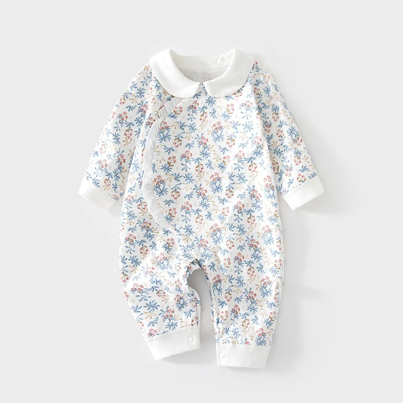 

Детский комбинезон для новорожденных, бесшовный, весенне-осенний, из чистого хлопка, для мальчиков и девочек, для младенцев и детей.