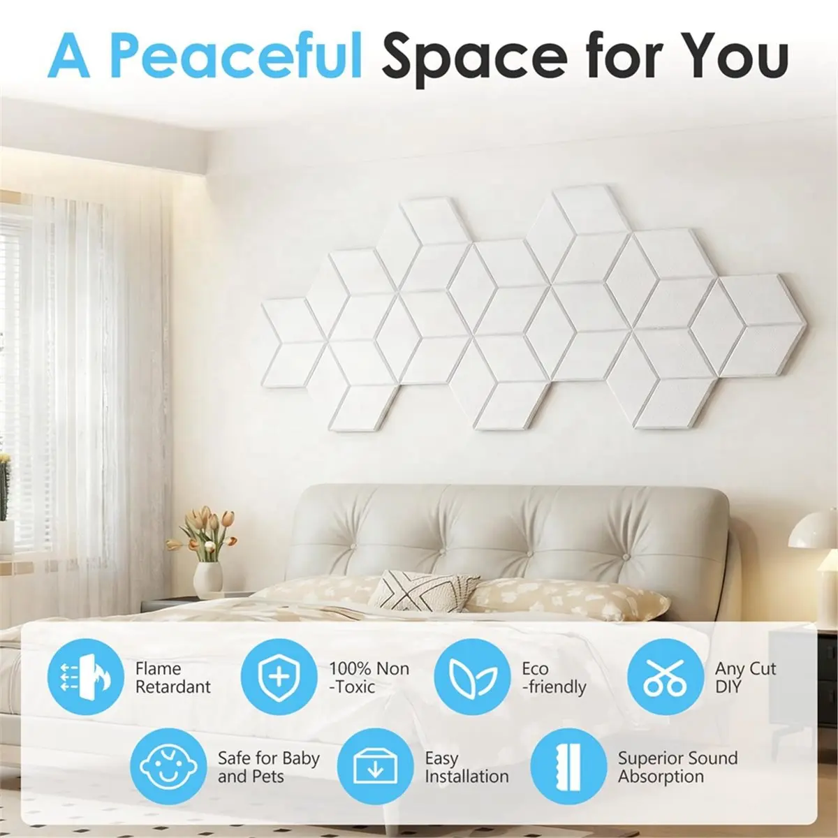 [828 Sale] 12 PCS Self-Adhesive Acoustic Panels 12