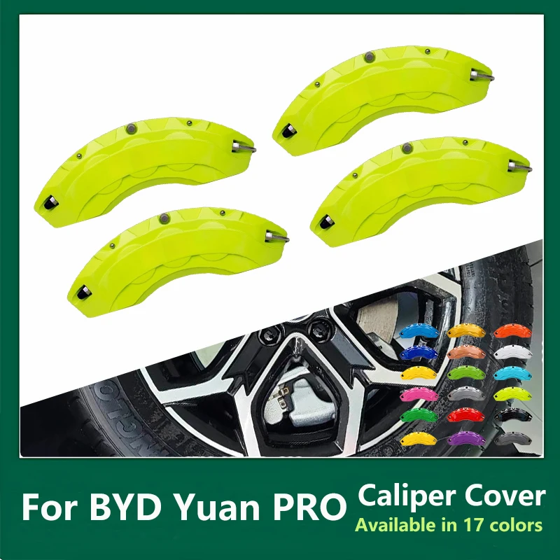 

Для BYD Yuan PRO крышка тормозного суппорта из алюминиевого сплава, модификация переднего и заднего колеса, внешний комплект, подходит для 301 км 320 км 401 км 2021 2023