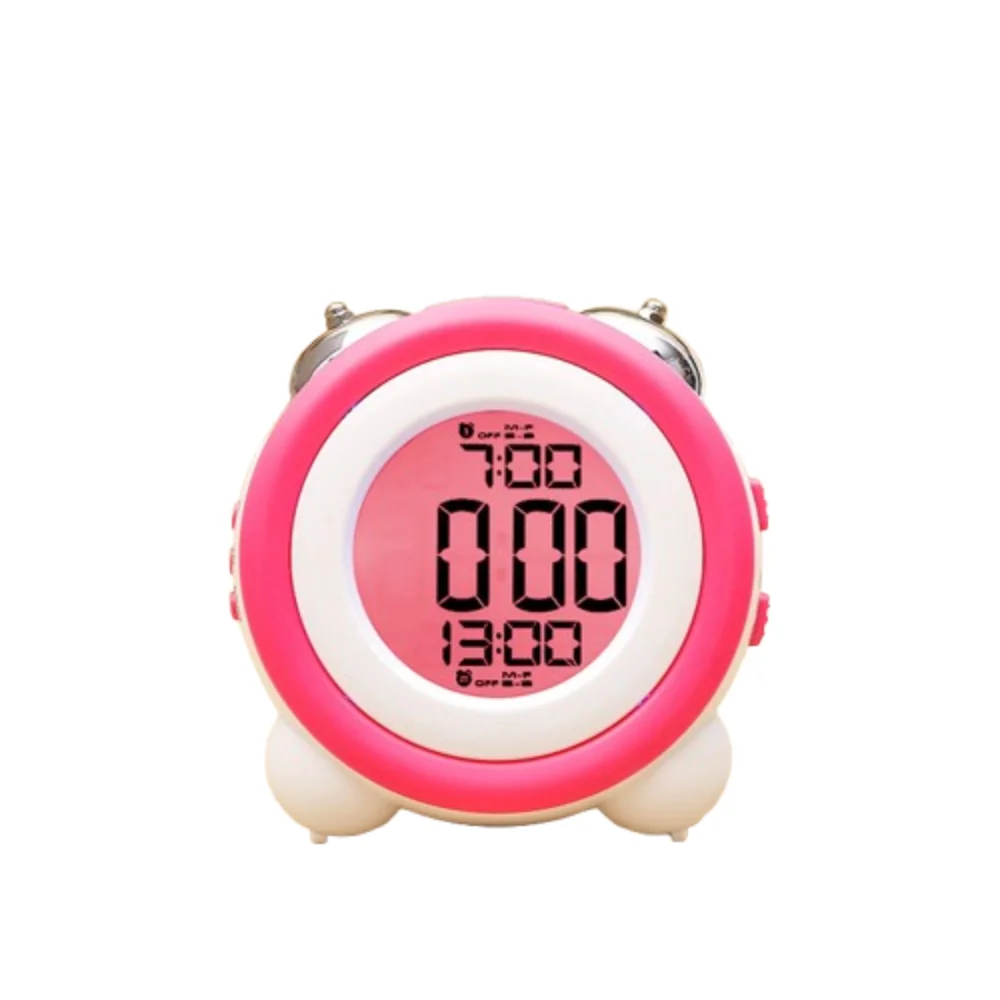 

Blue Backlight Dual Alarm Clock Twin Bell Adjustable Digital Clock Time Date Display Super Loud Smart Alarm Clock