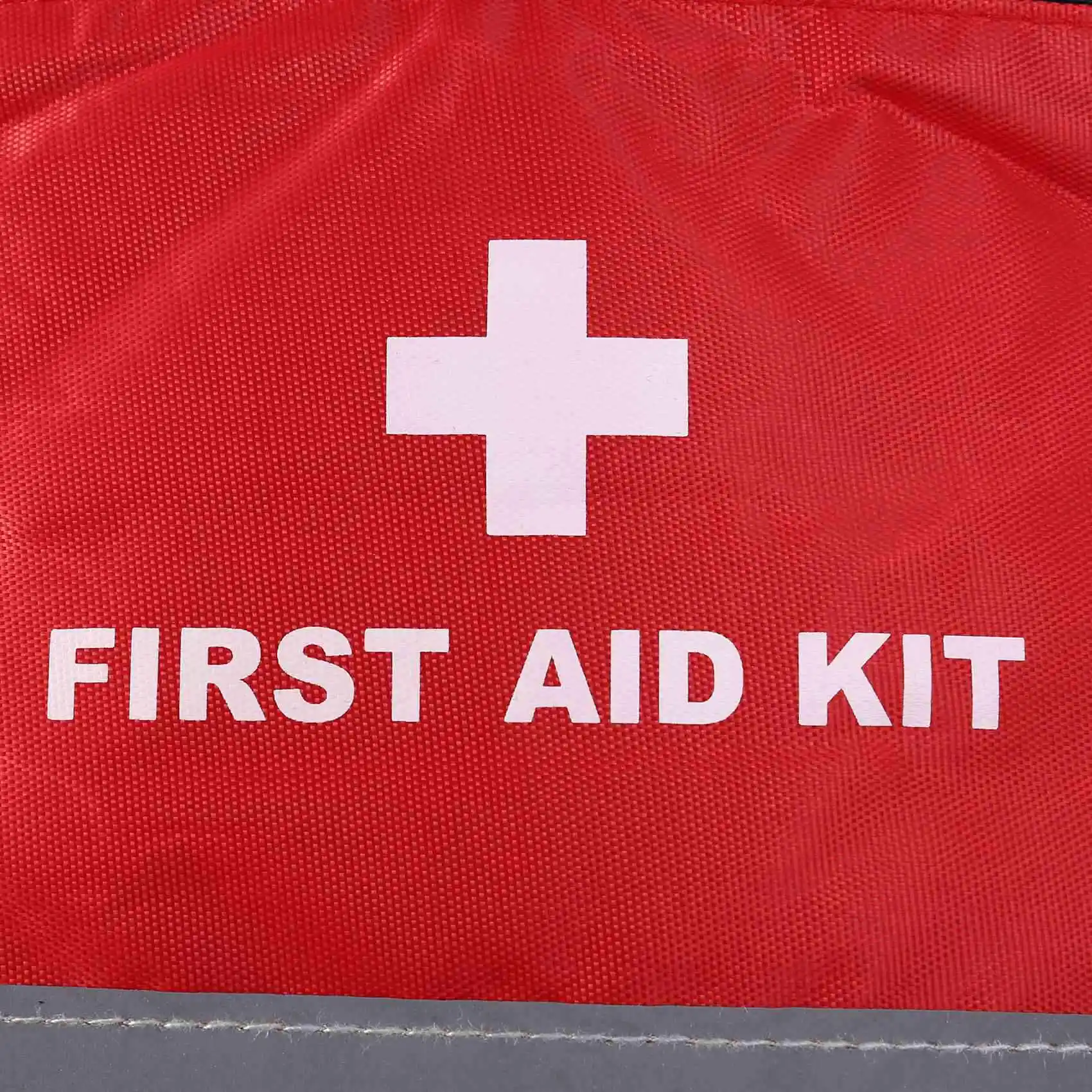 A95G 3X مجموعة الإسعافات الأولية الخارجية حقيبة التخييم الرياضية المنزلية حزمة البقاء على قيد الحياة في حالات الطوارئ النايلون الأحمر #3