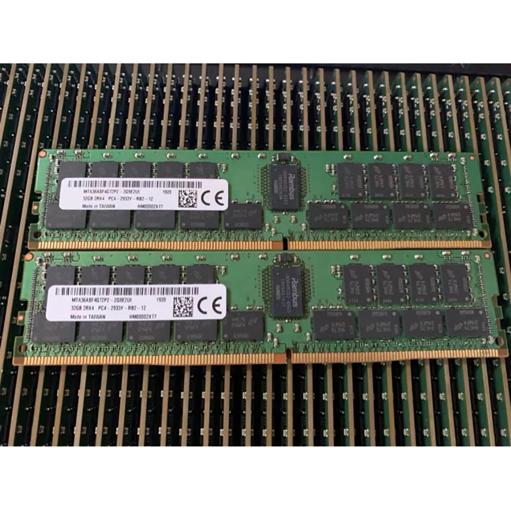 1PCS RAM 32G 32GB DDR4 2RX4 2933 ECC REG Server Memory MTA36ASF4G72PZ-2G9EUG