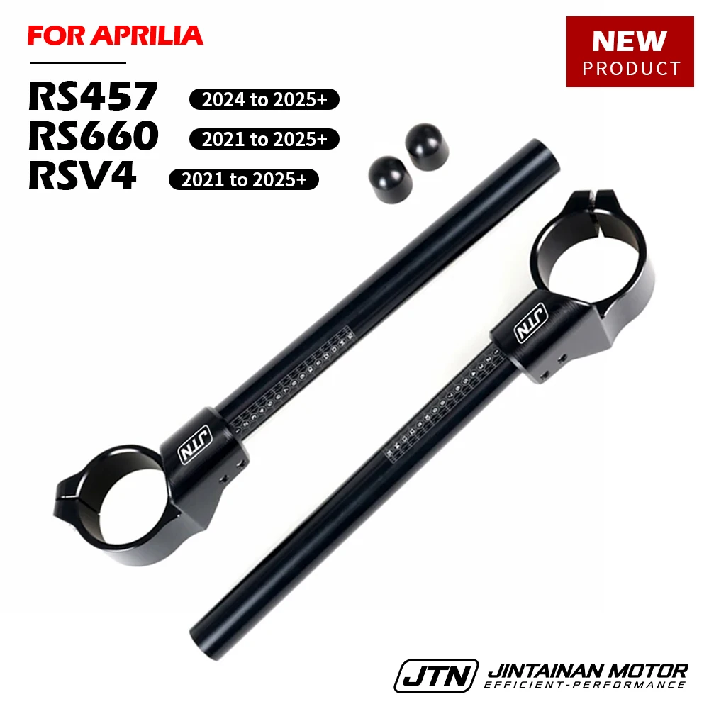 

RS660 RSV4 RS457 2021-2025 CNC Handle Bar Cafe Racer Clip On Ons Fork For Aprilia High-quality 51 mm/2.0 in Rised Riser Clamp