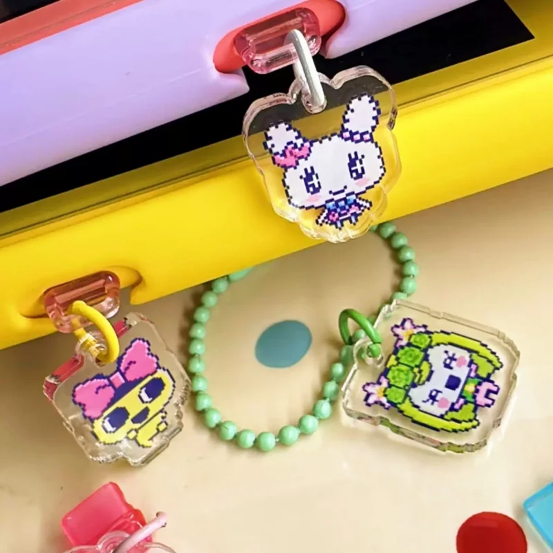 Uni الغبار التوصيل ورقة الاكريليك تماغوتشي نمط قلادة صغيرة سلسلة الهاتف المفاتيح ل أنيمي المحيط لعبة والهوايات 4u Pix
