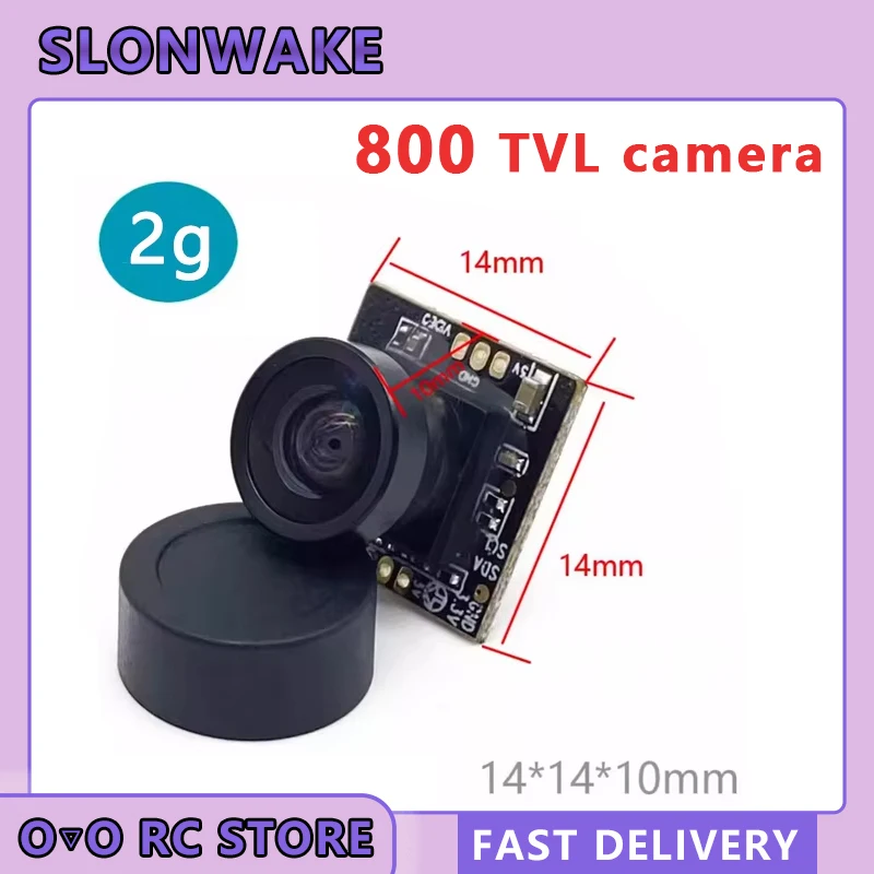 SLONWAKE 5.8g FPV Camera CMOS 800TVL Mini FPV Camera Power 5V PAL 150 degre viedo camera adjustable For RC FPV Racing Drone