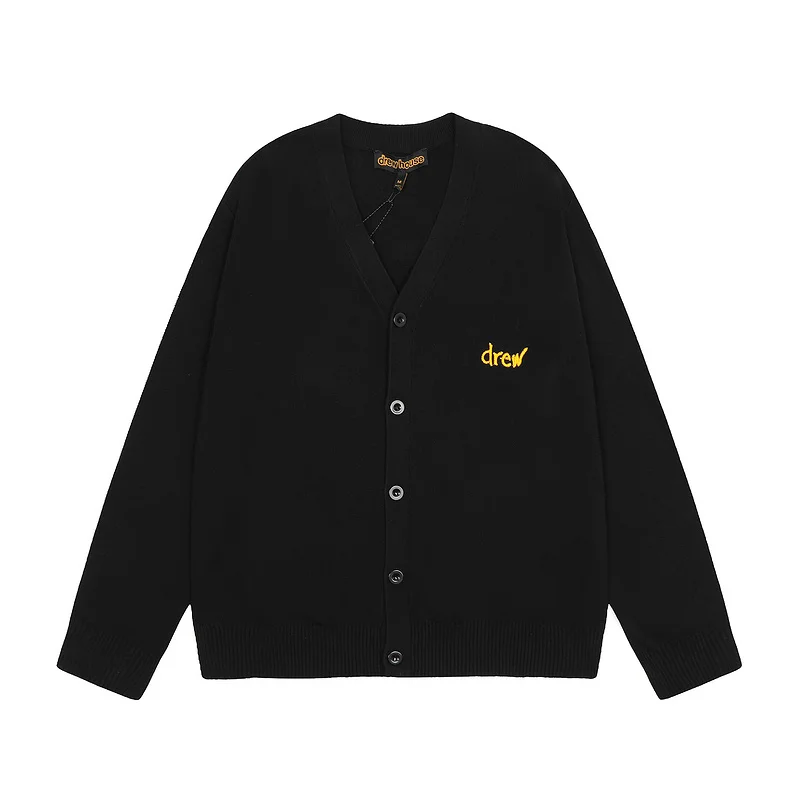 

Свободный вязаный свитер с v-образным вырезом и вышитыми буквами, повседневный Sle, весенне-осенний профессиональный молодежный модный и C...