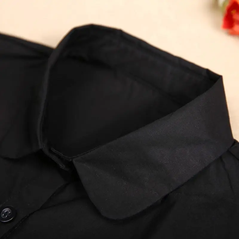 Dames Volwassen Afneembaar Reversoverhemd Nep Kraag Kleur