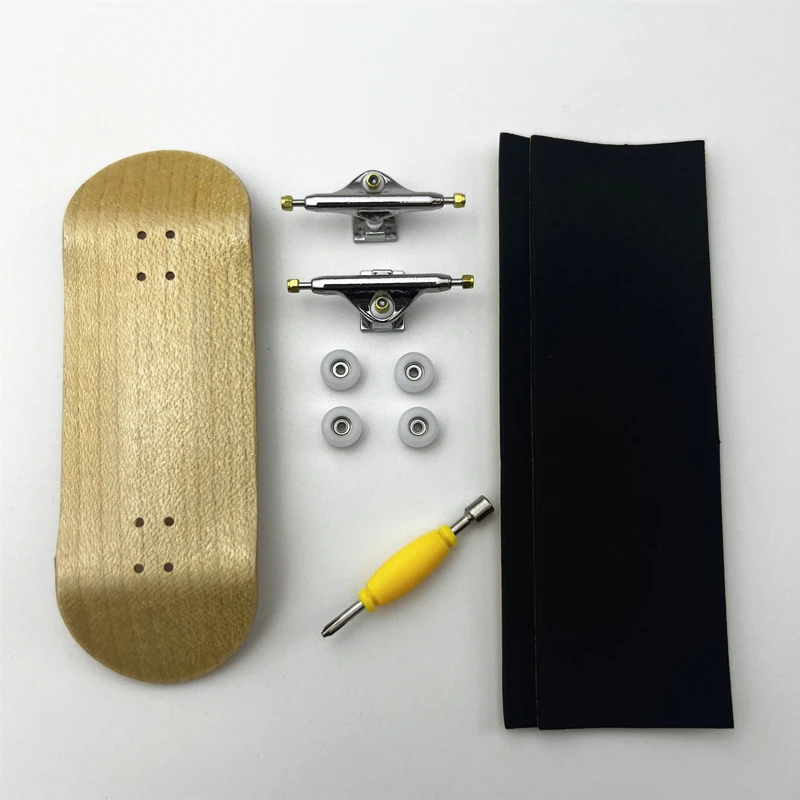 34mm Fingerboard Professional Handmade Deck Finger Skate Board Truck Mini CNC Skateboard Wheels