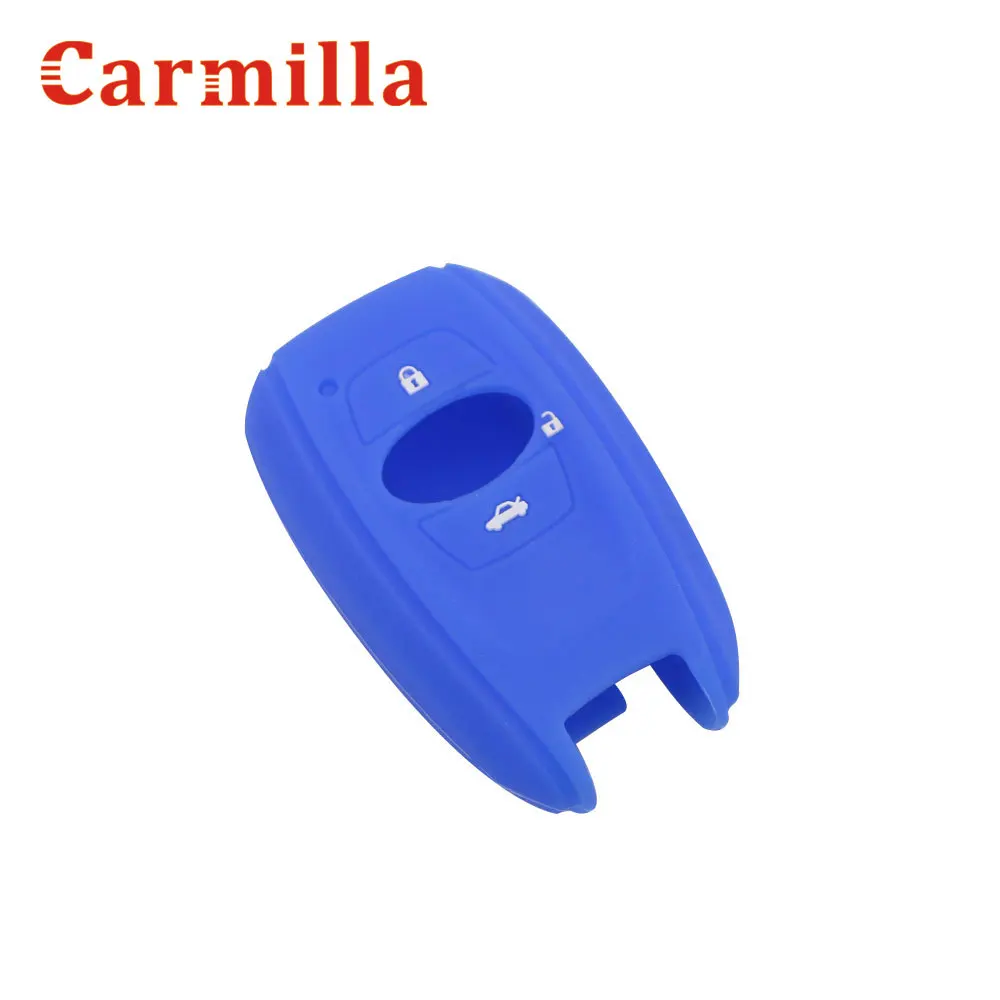 Carmilla Silicone Car Smart Key Fob Case Protector Holder Cover for Subaru Legacy Impreza Forester Xv Trezia Wrx Levorg Outback