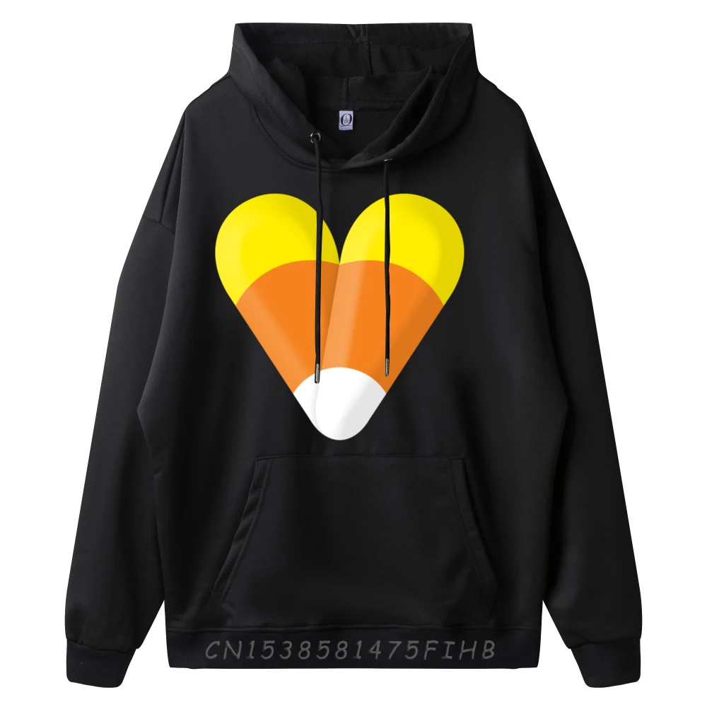 Cute Halloween Candy Corn Heart Sweatshirts For Men Men Clothing Large Size 4TH of July