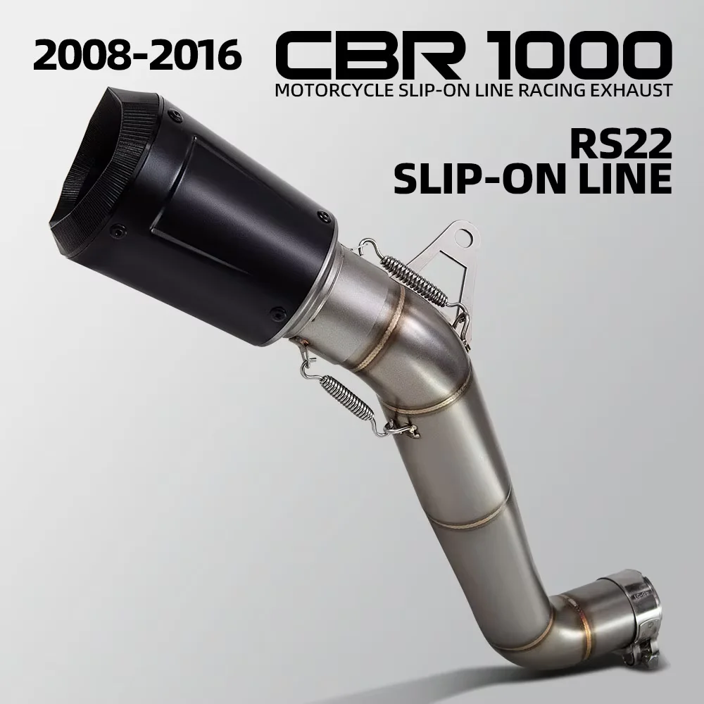 

Motorcycle Exhaust Slip on Line For Honda CBR1000RR CBR1000 RR 2008-2016 years Middle Link Adapter Pipe Connect Muffler