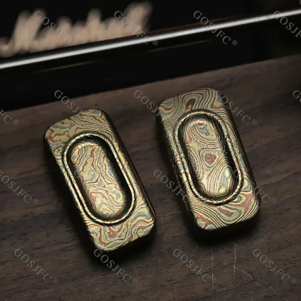 KAIS EDC POPO Mokume Fidget Slider Stress Relief Toy Fidget Toys For Adults Office Desk Accessories Anxiety Relief Gadgets