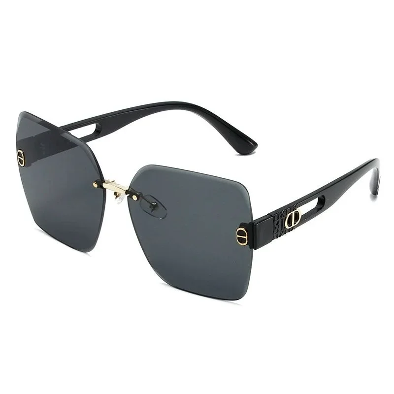 نظارات شمسية بإطار كبير عصري وبسيط مجوف للنساء DS-24007 نظارات عصرية للحماية من الأشعة فوق البنفسجية للسيدات