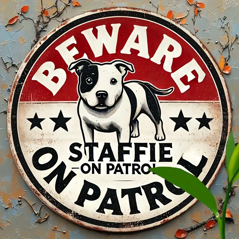 1pc Retro Staffordshire Bull Terrier 