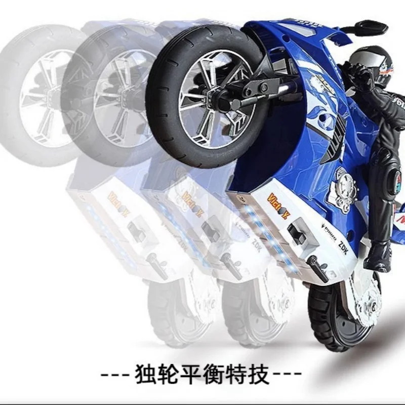 New Remote Control Stunt Motorcycle Self-Balancing Car High Speed Tilt Head Drift Rotating  Remote Control Motorcycle Boy Toy