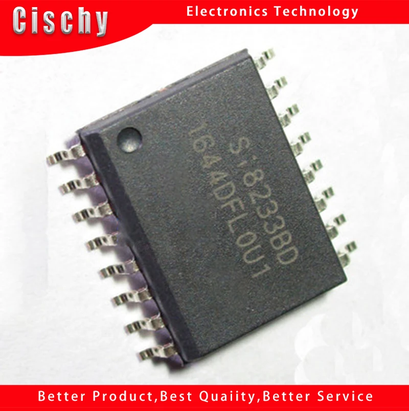 

2pcs/lot SI8233 SI8233BD SI8233BD-C-IS SOP-16 In Stock