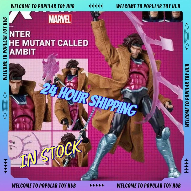 

17 см в наличии MAFEX 131 X-Men комическая версия Gambit фигурка Marvel поза гуманоидная статуя игрушка Коллекционная модель подарок ПВХ